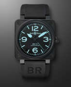 Bell & Ross. BELL & ROSS, LIMITED EDITION PVD-COATED STAINLESS STEEL WRISTWATCH, REF. BR01-92-SBLU, NO. 184/500