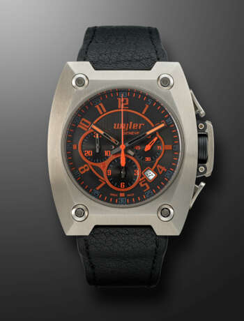 WYLER, LIMITED EDITION STAINLESS STEEL, TITANIUM AND CARBON FIBER CHRONOGRAPH 'CODE R', NO. 1427/3999 - photo 1