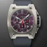 WYLER, LIMITED EDITION STAINLESS STEEL, TITANIUM AND CARBON FIBER CHRONOGRAPH 'INCAFLEX' WITH PURPLE DIAL, NO. 1350/3999 - Foto 1