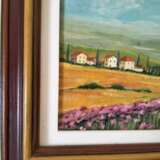 Gemälde, Picture in a frame, Ölgemälde „Painting Tuscan landscape“, Sperrholz, Ölgemälde, Naturalismus, scenery, Italien, 2001 - Foto 2