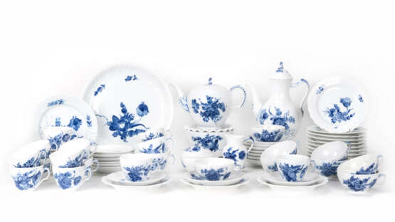 Royal Copenhagen Kaffee- und Teeservice 'Blaue Blume' - Foto 1