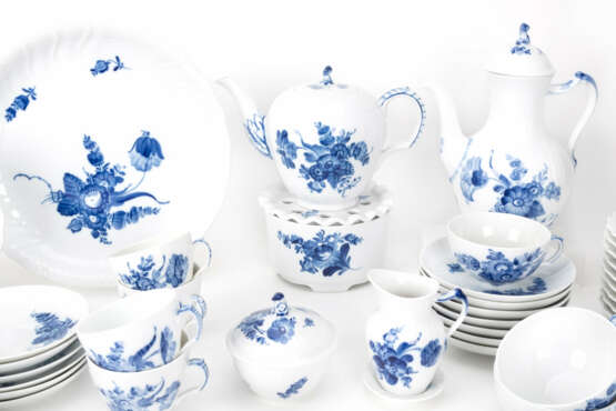 Royal Copenhagen Kaffee- und Teeservice 'Blaue Blume' - Foto 2