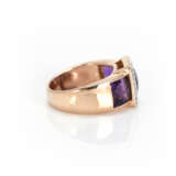 Damenring mit Amethyst- und Diamantbesatz - Foto 3