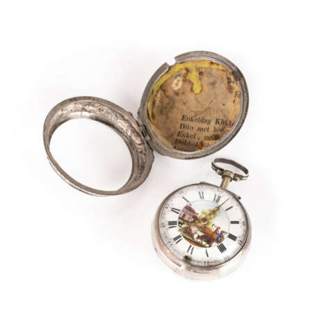 London, 1769, Übergehäuse Silber, geprüft, Uhrengehäuse 925, Silber, punziert - photo 2