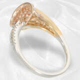 Ring: neuwertiger eleganter Tricolor-Brillantring, weiße, gelbe und pinke Brillanten - фото 5