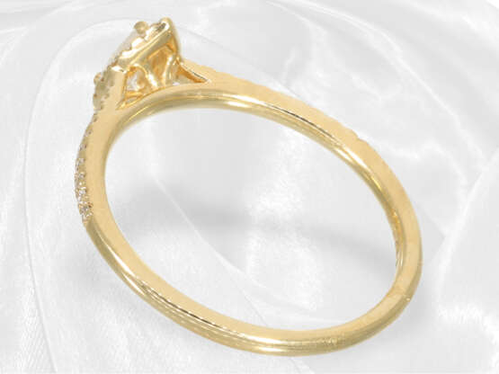 Ring: Zierlicher gelbgoldener Brillant/Diamant-Ring, 18K Gold - photo 5
