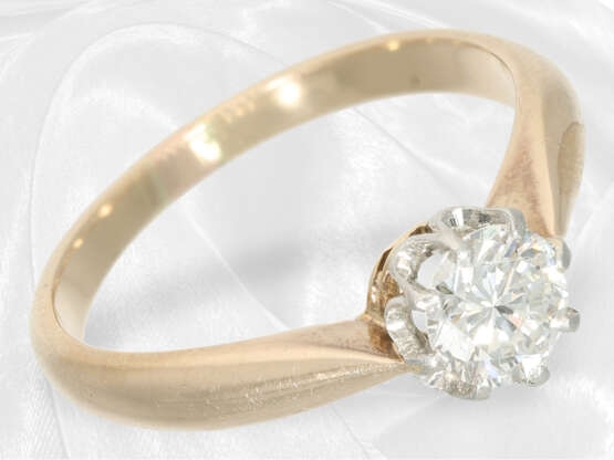 Ring: vintage Brillant/Solitärring, schöner Brillant von ca. 0,6ct - photo 3