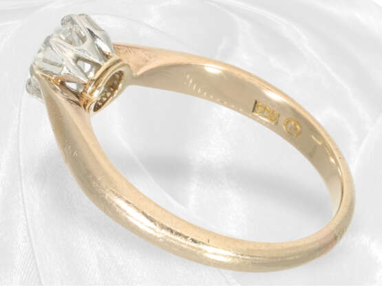 Ring: vintage Brillant/Solitärring, schöner Brillant von ca. 0,6ct - фото 4