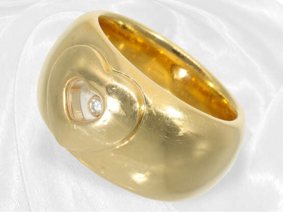 Massiver, luxuriöser Chopard Designer Goldschmiedering "Happy Diamonds", Markenschmuck aus 18K Gold - Foto 1