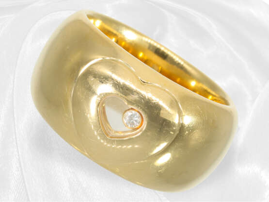 Massiver, luxuriöser Chopard Designer Goldschmiedering "Happy Diamonds", Markenschmuck aus 18K Gold - фото 2