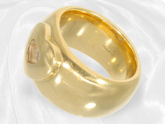 Massiver, luxuriöser Chopard Designer Goldschmiedering "Happy Diamonds", Markenschmuck aus 18K Gold - photo 5