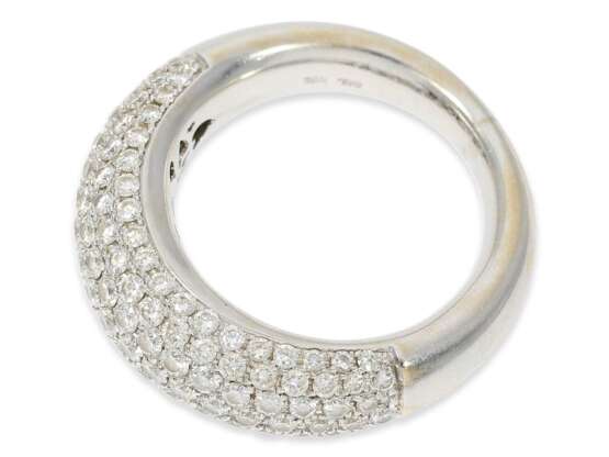 Ring: hochwertiger Pavé Brillantring, insgesamt ca. 2ct, 18K Weißgold - Foto 2