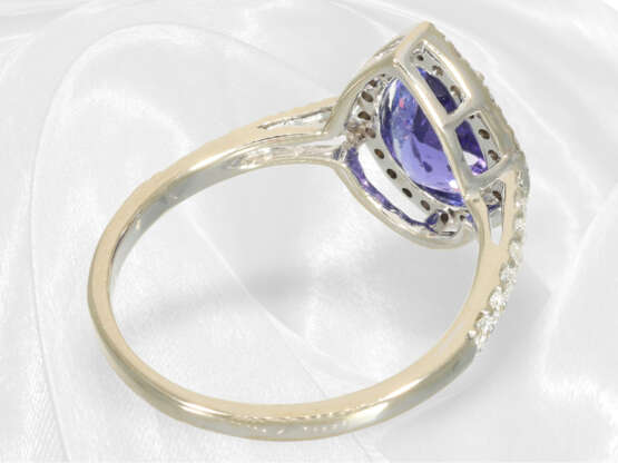Ring: Feiner und hochwertiger Brillantring mit sehr schönem Tansanit von ca. 2ct - Foto 5