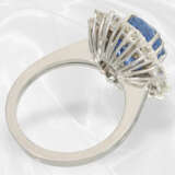 Ring: hochwertiger vintage Saphir/Brillantring, ca. 6,5ct, ehem. NP 23.000DM - Foto 6