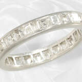 Ring: außergewöhnlicher vintage Memoire-Ring, Platin, Emerald-Cut Diamanten - Foto 3