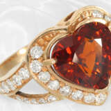 Ring: Sehr schöner Damenring mit seltenem Spessartin ( Mandarin Granat ), ca. 4,78ct - фото 3