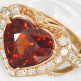 Ring: Sehr schöner Damenring mit seltenem Spessartin ( Mandarin Granat ), ca. 4,78ct - Foto 4