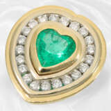 Kette: Sehr dekoratives Smaragd/Brillant-Goldschmiedecollier, ca. 2,43ct - фото 4