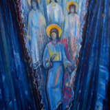 “THOSE THAT CAME FROM HEAVEN” Canvas Oil paint Mythological 2004 - photo 1
