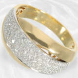 Ring: Außergewöhnlicher und ungetragener Brillant-Goldschmiedering im Overcross-Design, 18K Gelbgold - фото 3