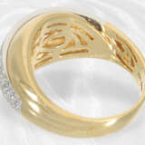 Ring: Außergewöhnlicher und ungetragener Brillant-Goldschmiedering im Overcross-Design, 18K Gelbgold - фото 5