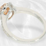 Ring: moderner Diamantring mit seltenem Fancy Diamant "very light pink" - Foto 5