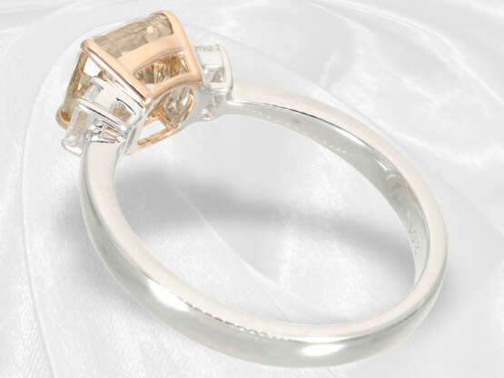 Ring: moderner Diamantring mit großem Fancy Diamant von ca. 2ct - Foto 7