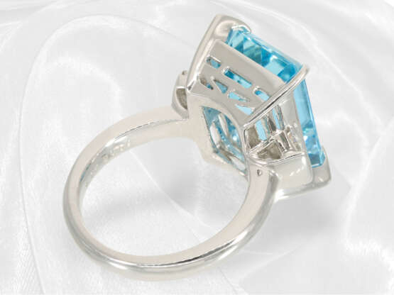 Ring: Aquamarinring der Spitzenklasse, "Santa Maria Blau" 8,95ct, Platin - photo 9