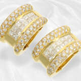 Luxuriöse Brillant/Diamant-Ohrringe von Becker, Handarbeit aus 18K Gold und ca. 4,5ct feinen Brillanten - Foto 3