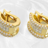 Luxuriöse Brillant/Diamant-Ohrringe von Becker, Handarbeit aus 18K Gold und ca. 4,5ct feinen Brillanten - фото 4
