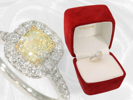 Exklusiver Wempe Ring mit Fancy Diamant von 1,16ct, NP ca. 19.000€ - Foto 1