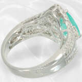 Ring: exquisiter Diamantring mit seltenem Paraiba-Turmalin, neuwertig - photo 7