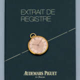 Seltene Audemars Piguet Taschenuhr aus 18K Gelbgold mit Hausmann Signatur - Foto 6