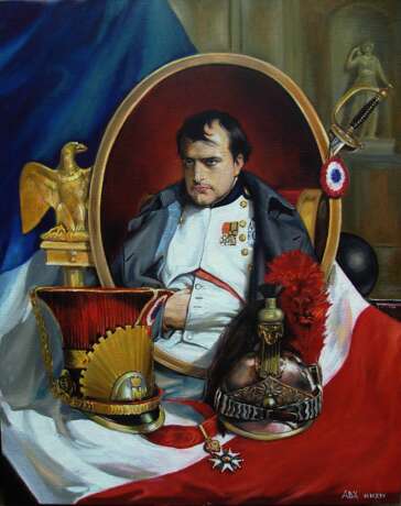 “Артефакты Наполеоновской эпохи” Canvas Oil paint Realist Historical genre 2015 - photo 1