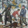 HEINRICH EMIL ADAMETZ 'STUBBENRODEN IM WINTER' (1949) - Auktionsarchiv