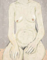 HERMA KÖRDING 'AKT MIT GESCHLOSSENEN AUGEN' (1955)