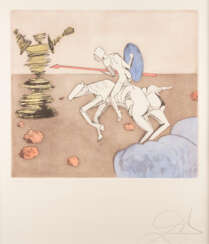 SALVADOR DALÍ BLATT AUS 'DIE GESCHICHTE VON DON QUIJOTE DE LA MANCHA' (1979)