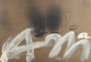 ANTONI TAPIES BLATT AUS 'DERRIERE LE MIROIR (NR. 250). HOMMAGE A AIME ET MARGUERITE MAEGHT' (1982)