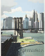 Richard Estes. RICHARD ESTES 'EAST RIVER, NEW YORK' (1989)