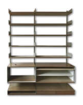 DIETER RAMS 20-TLG. KONVOLUT REGALSYSTEM MODELL '606' IN NUSSBAUM