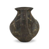 A TWIN-HANDLED PAINTED BLACK POTTERY JAR - photo 3
