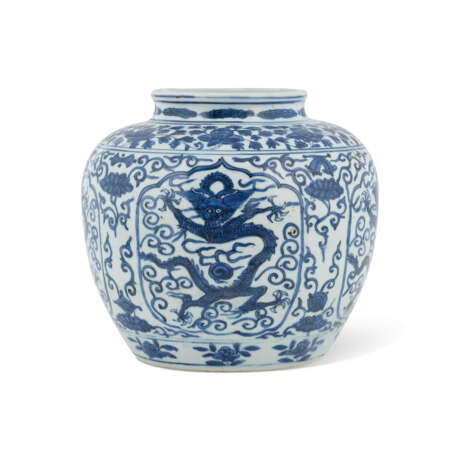 A RARE BLUE AND WHITE 'DRAGON' JAR - photo 3