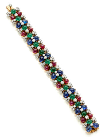 BULGARI Diamond, cabochon ruby, em… - photo 1