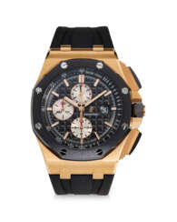 AUDEMARS PIGUET, REF. 26400RO.OO.A002CA.01, ROYAL OAK OFFSHORE, AN 18K ROSE GOLD AND CERAMIC CHRONOGRAPH WRISTWATCH WITH DATE