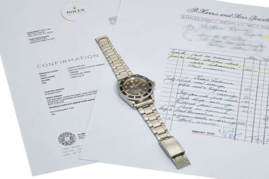 ROLEX, REF. 5513, SUBMARINER, A HIGHLY DESIRABLE STEEL WRISTWATCH WITH "TROPICAL” DIAL - photo 4