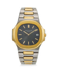 PATEK PHILIPPE, REF. 3700/11JA, NAUTILUS, A FINE 18K YELLOW GOLD AND STEEL BRACELET WATCH WITH DATE