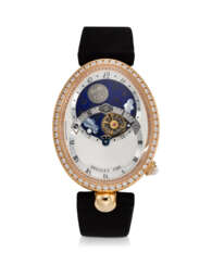 BREGUET, REF. 8998BR/11/874/D00D, REINE DE NAPLES JOUR/NUIT, A VERY FINE 18K ROSE GOLD AND DIAMOND-SET WRISTWATCH WITH LAPIS LAZULI AND MOTHER-OF-PEARL DAY/NIGHT ESCAPEMENT INDICATOR