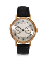 BREGUET, REF. 3637, CLASSIQUE, A VERY FINE AND RARE 18K ROSE GOLD MINUTE REPEATING WRISTWATCH WITH 24-HOUR INDICATOR