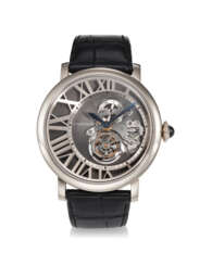 CARTIER, REF. W1556214, ROTONDE DE CARTIER, AN 18K WHITE GOLD LIMITED EDITION FLYING TOURBILLON WRISTWATCH WITH REVERSED DIAL, NUMBERED 97 OUT OF 100 EXAMPLES