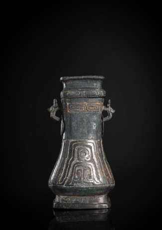Archaisches rituelles Trankopfergefäß 'Fang Hu' mit Deckel - фото 1